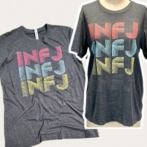 INFJ personality tshirt tee shirt myers briggs‎ introvert intuitive personalized
